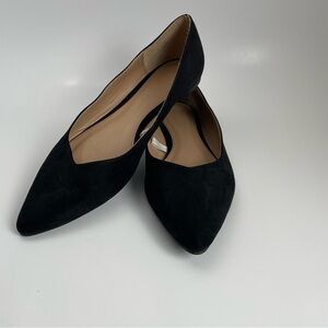 A New Day Elegant Black Faux Suede Women's Flats Sz 9